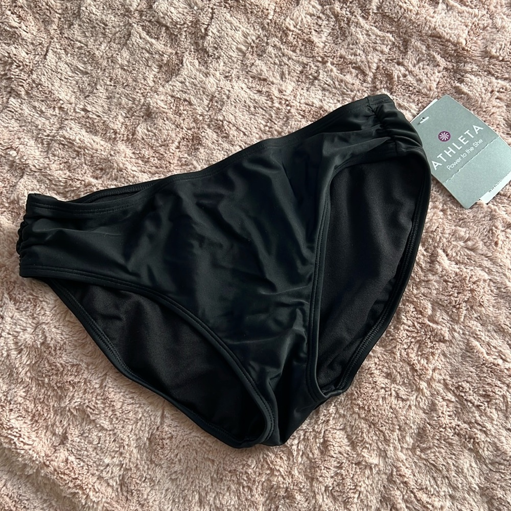 Athlete Shirred Full swim bottom NWT SMALL